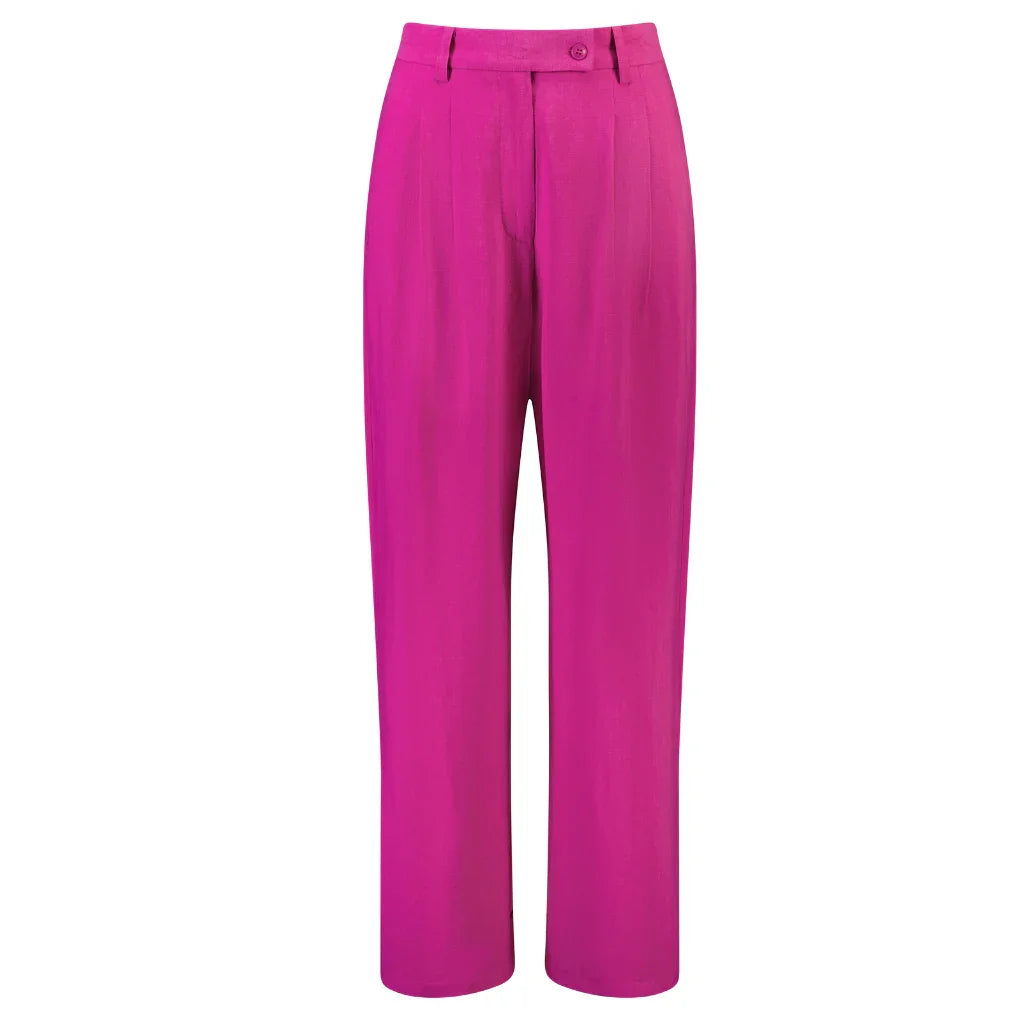 Shannon Women's Wide Leg/Harem Pants - Flamingo