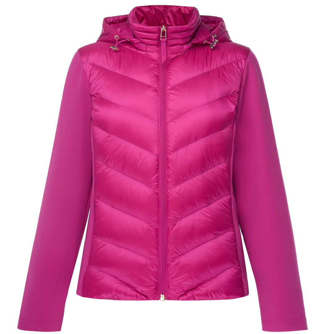 Olive 90/10 Packable Down Puffer Jacket - Rose Violet