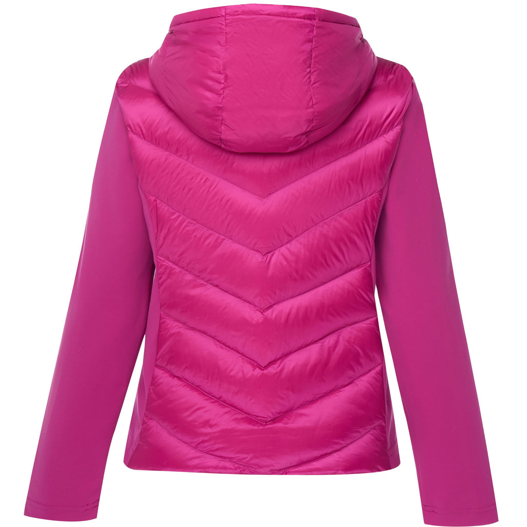 Olive 90/10 Packable Down Puffer Jacket - Rose Violet