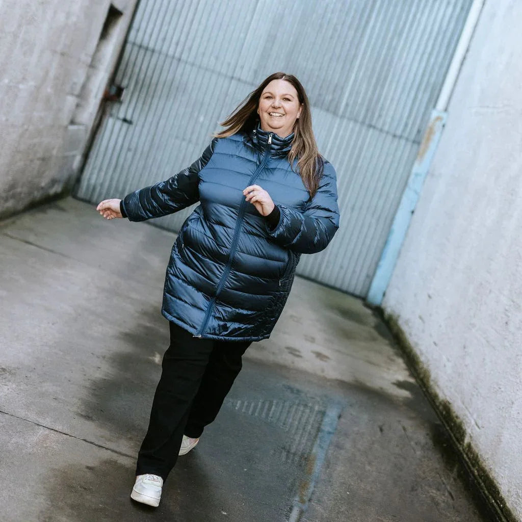 Sarah Women's 90/10 Packable Down Coat | Moonlight | Blue - Moke