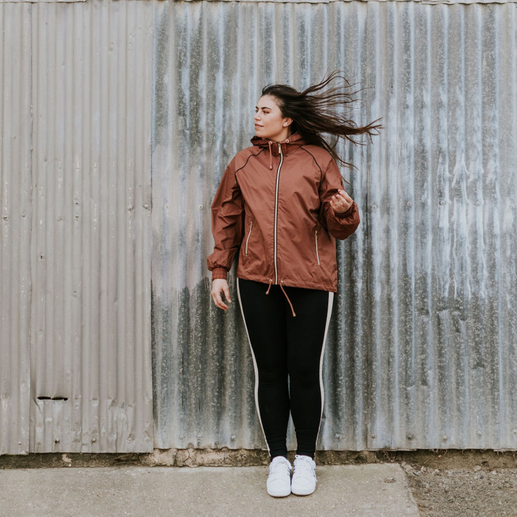 Ngapera Women's Wind Breaker - Desert with Black Trim