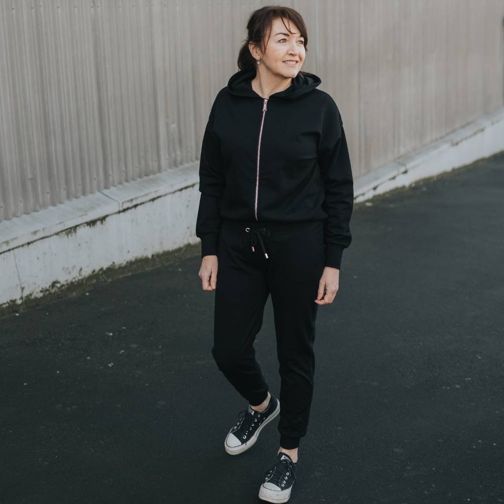 Dawn Women's Zip Up Hoodie - Black