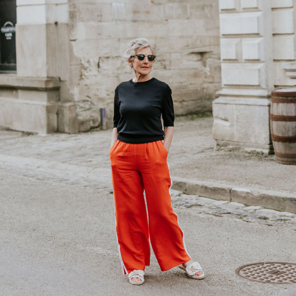 Indiana Women's Wide Leg Pants - Blood Orange