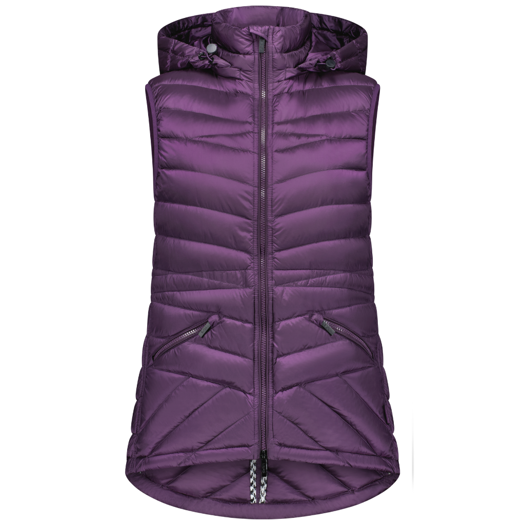Mary-Claire Women&#39;s 90/10 Packable Down Vest - Midnight Plum