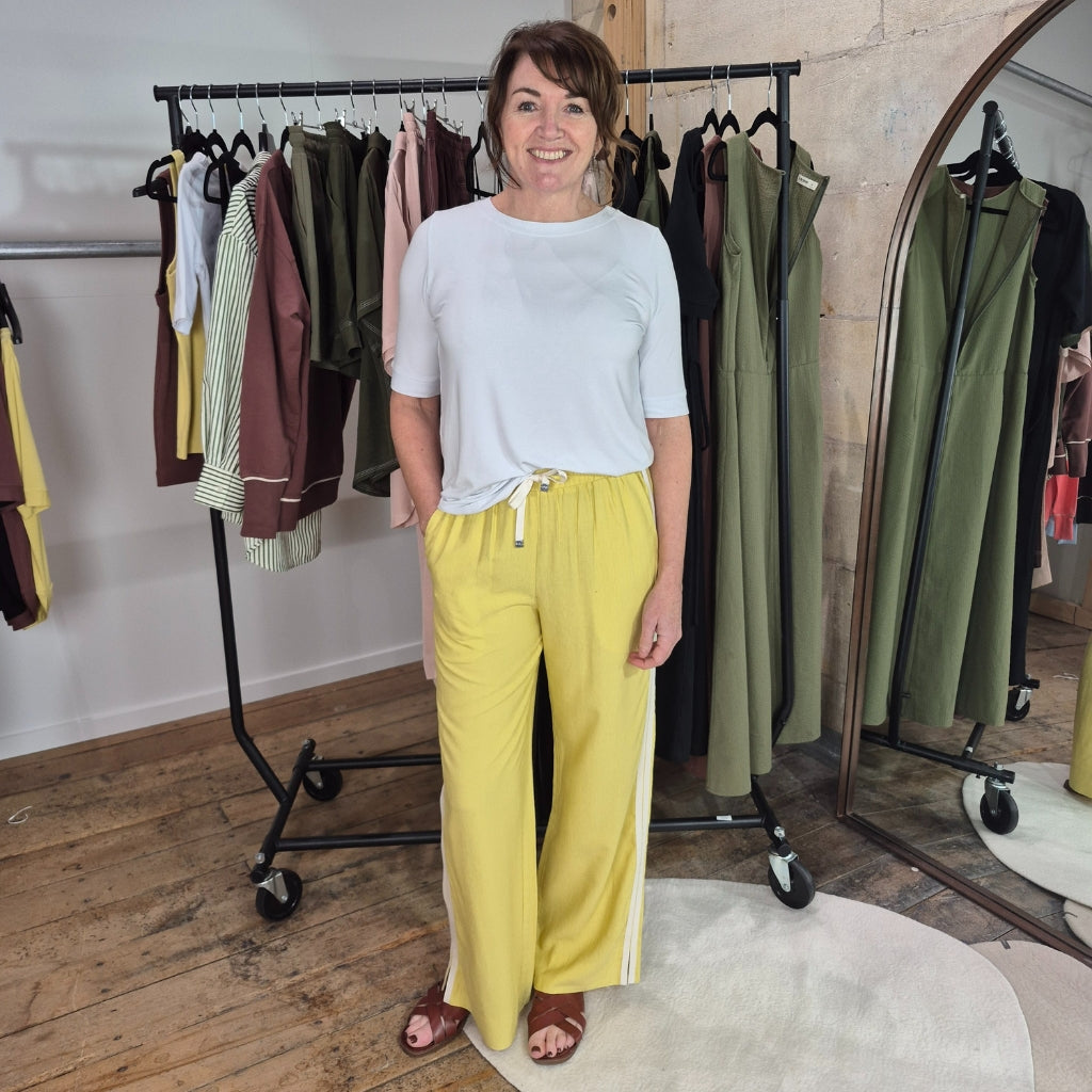 Indiana Women's Wide Leg Pants | Lemongrass