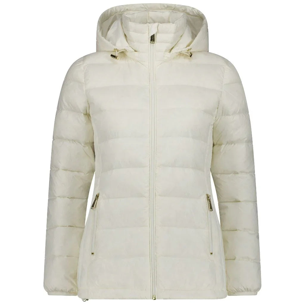Lynnette Women's 90/10 Packable Down Jacket Cream