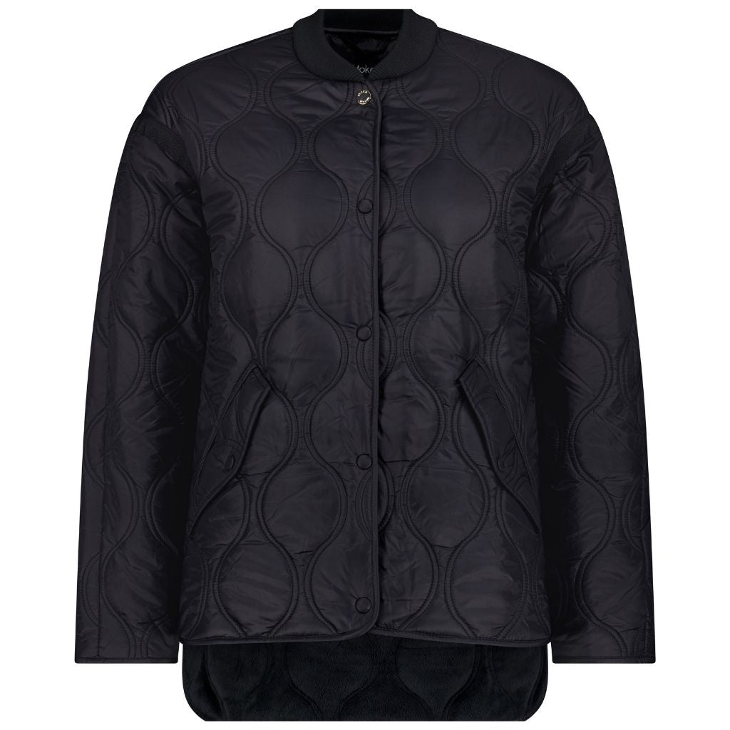 Talei Women's Quilted Bomber - Black