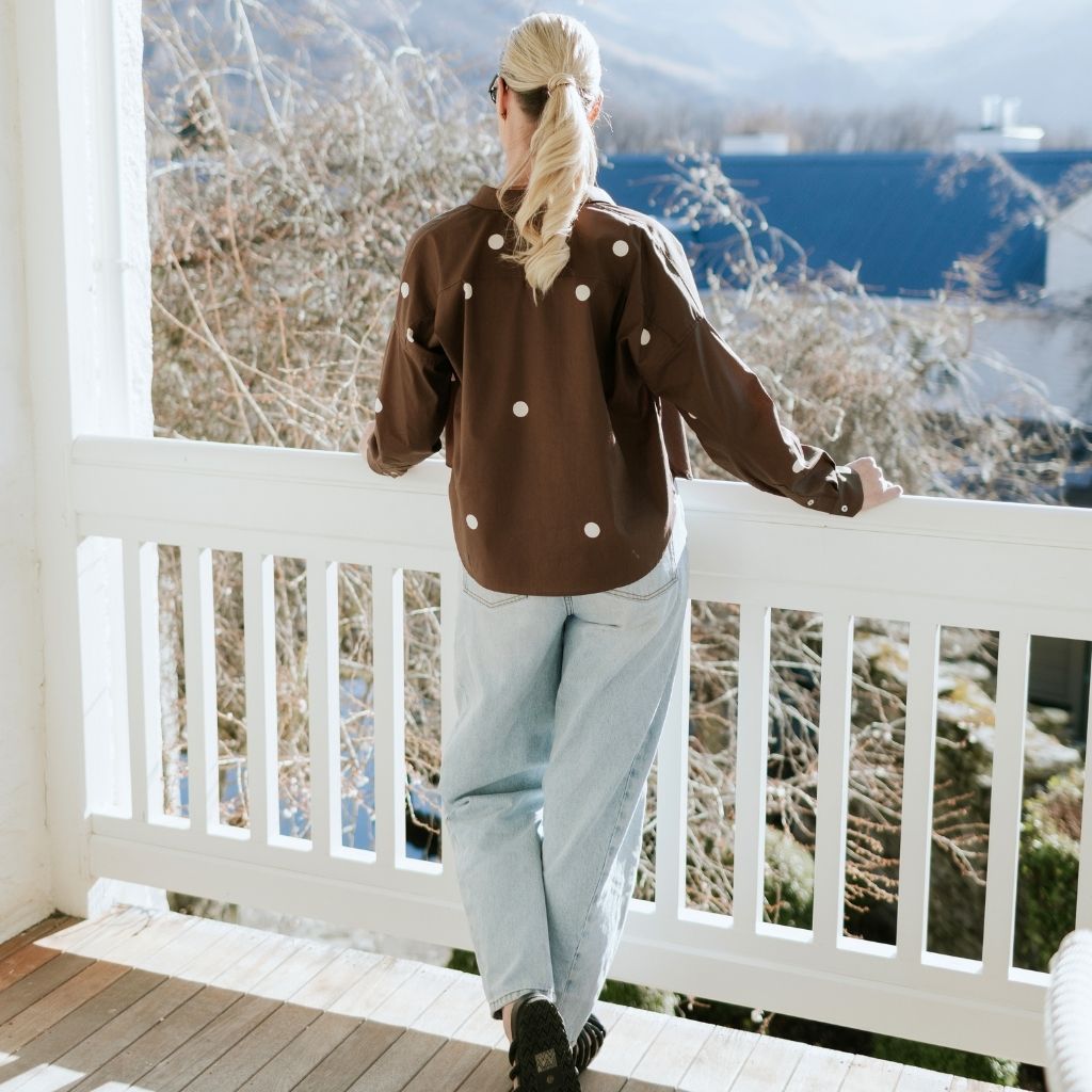 Alex Cropped Women's Shirt | Choc Spot