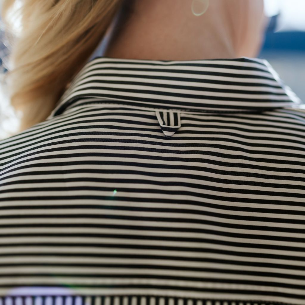 Alex Cropped Women's Shirt | Stripe