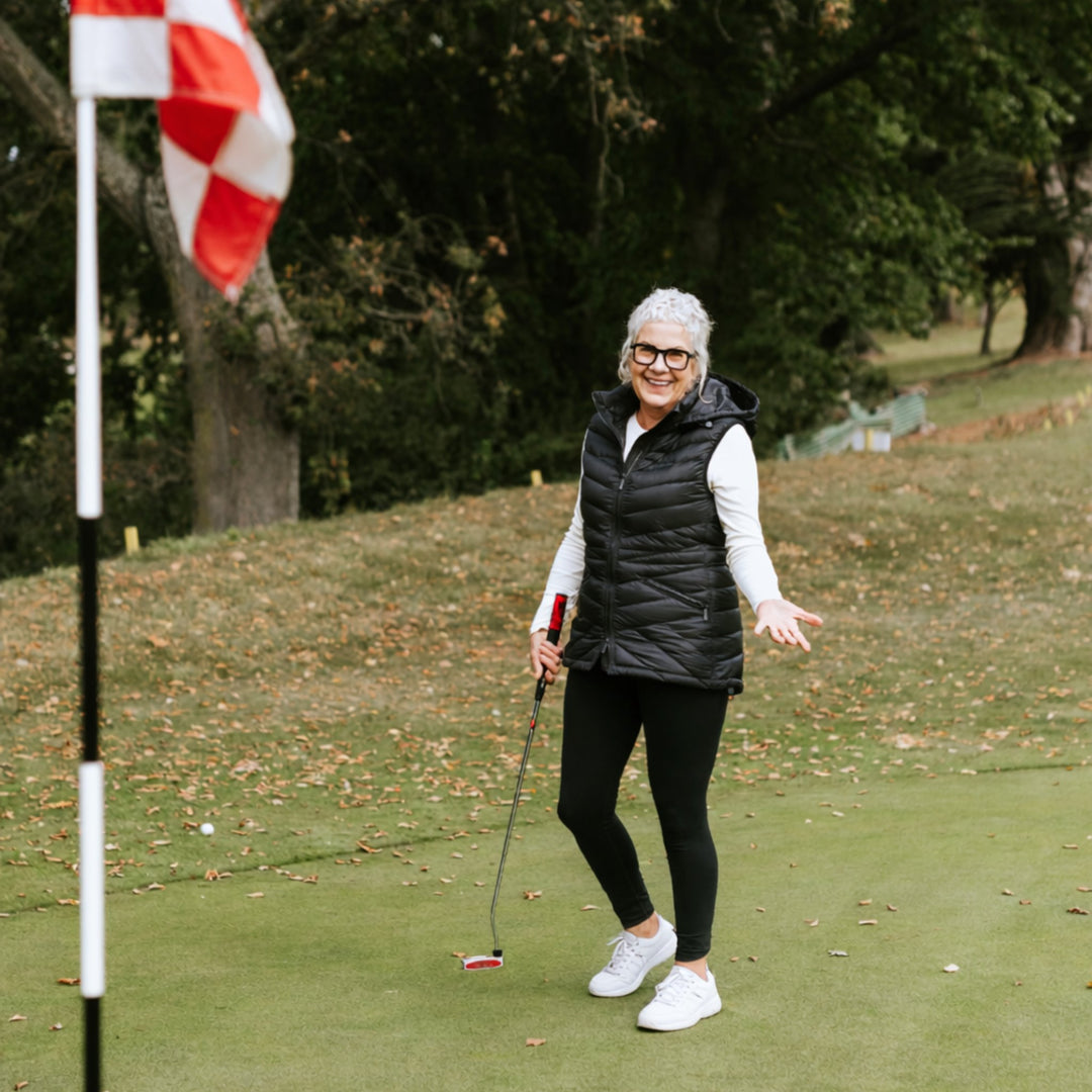 Mary-Claire  90/10 Packable Down Vest - Black