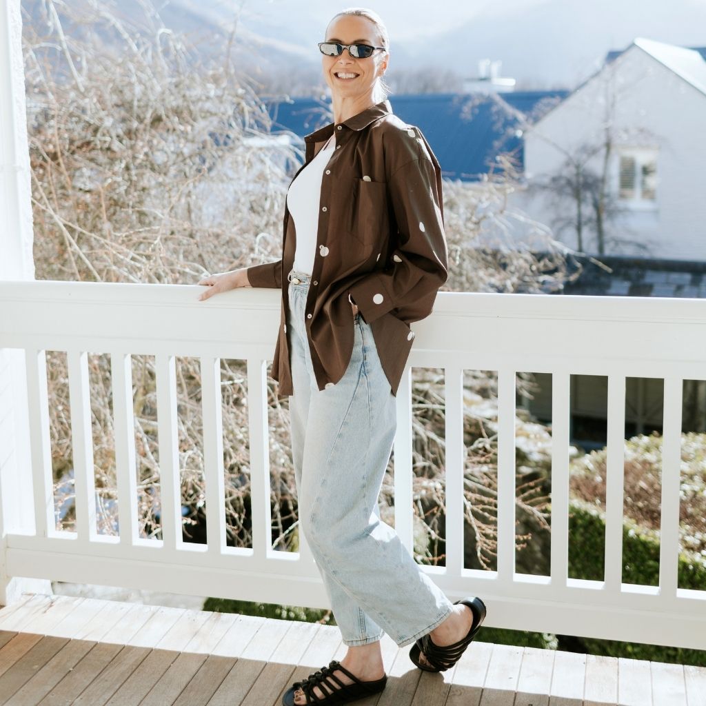 Amber Women's Oversized Shirt | Choc Spot