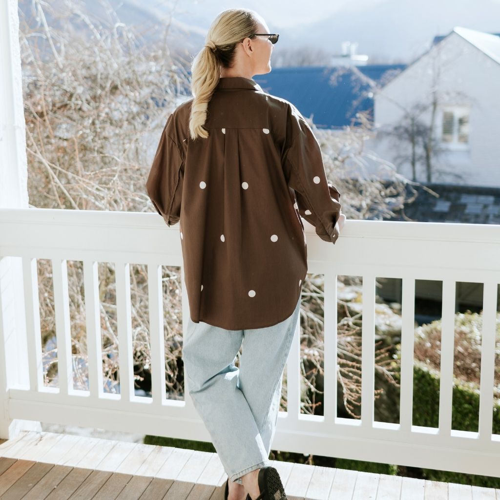 Amber Women's Oversized Shirt | Choc Spot