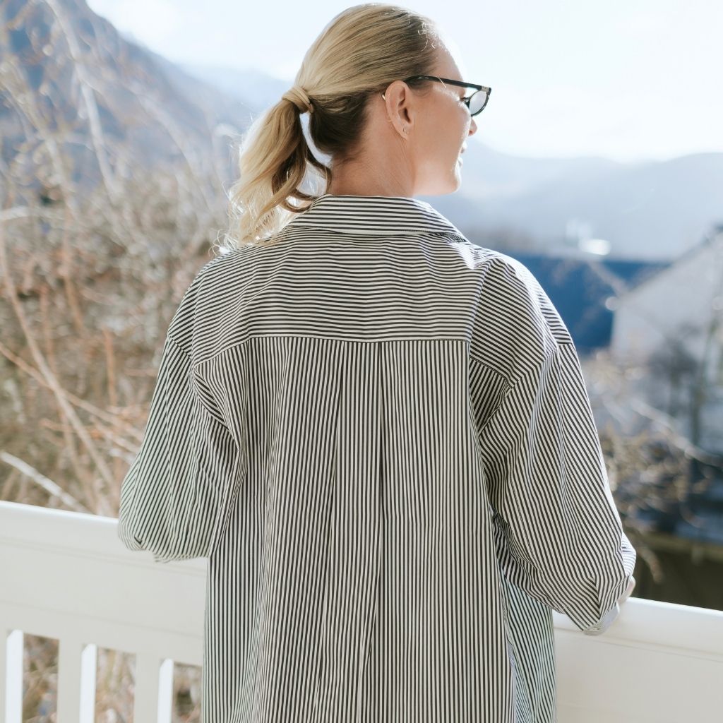Amber Women's Oversized Shirt | Stripe