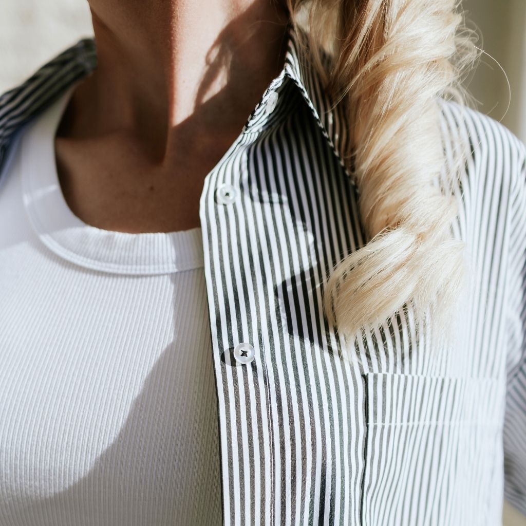 Amber Women's Oversized Shirt | Stripe