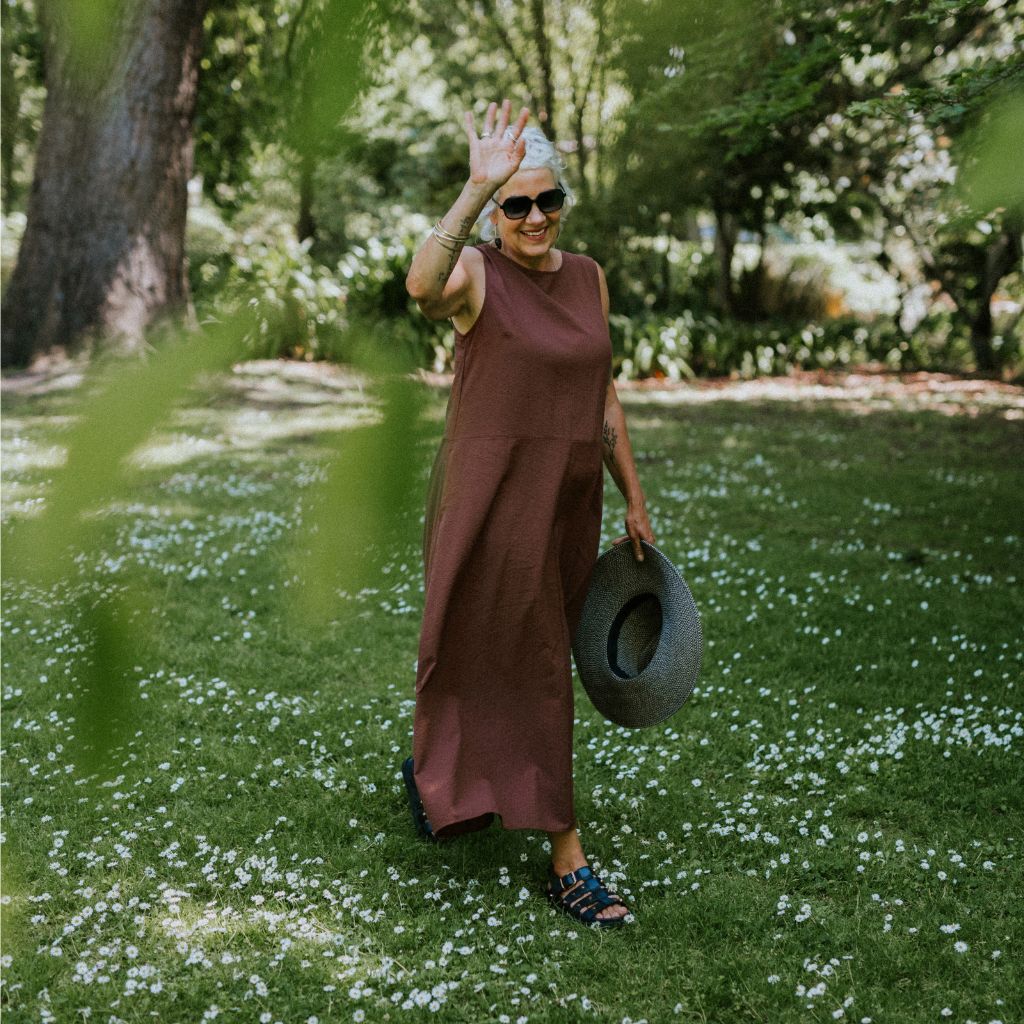 Anna Women's Drop Waist Dress |  Cocoa