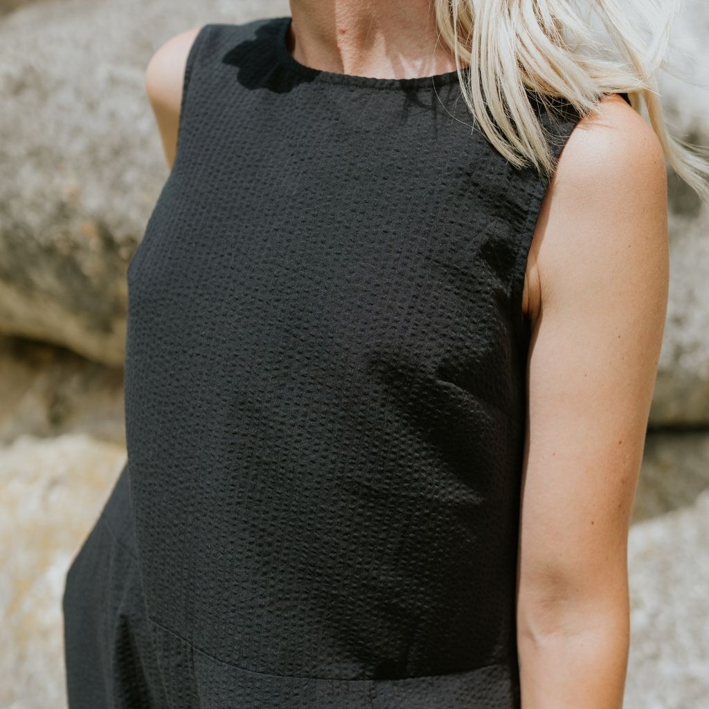 Anna Women&#39;s Drop Waist Dress | Black