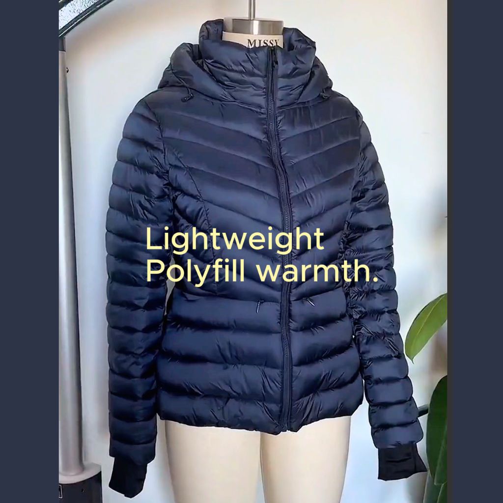 Denver Polyfill Puffer Jacket - Navy