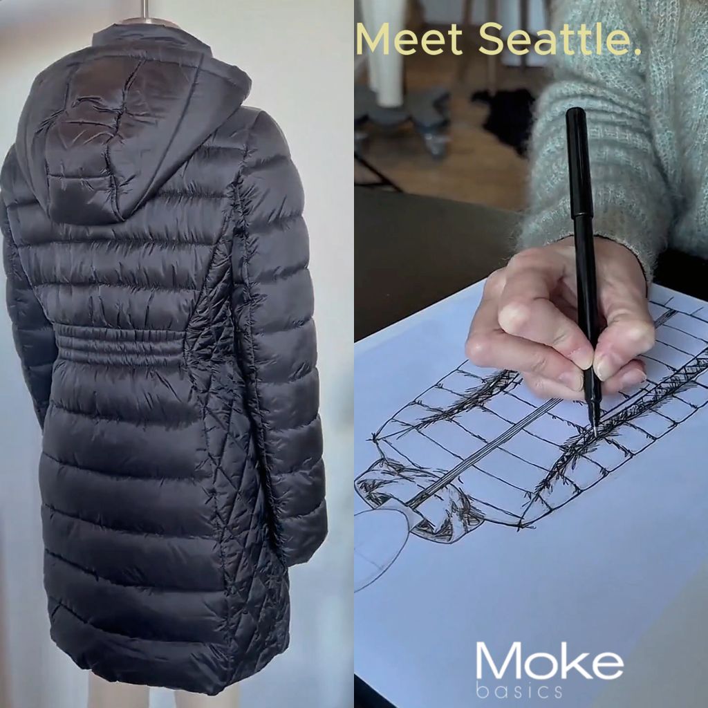 Seattle Polyfill Puffer Coat - Black