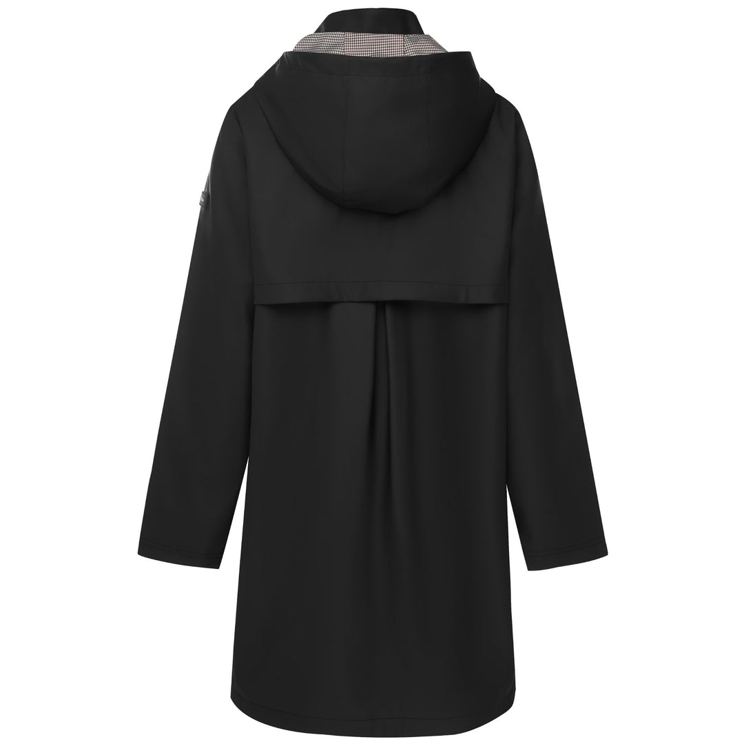 Billie Raincoat - Black/Choc Houndstooth