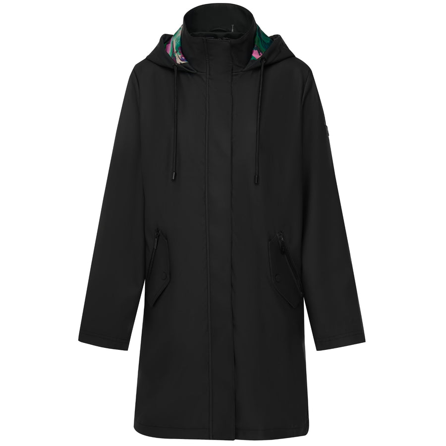 Billie Raincoat - Black/Evie Marble