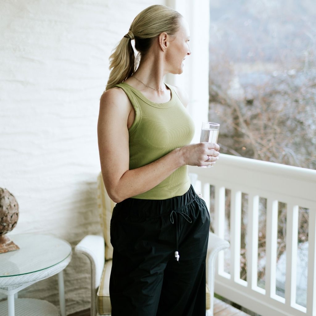 Birdie Women's Rib Knit Tank | Avocado