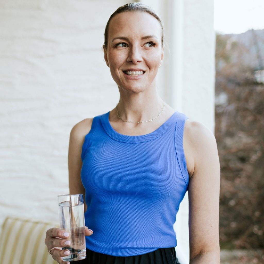 Birdie Women's Rib Knit Tank | Dazzling Blue