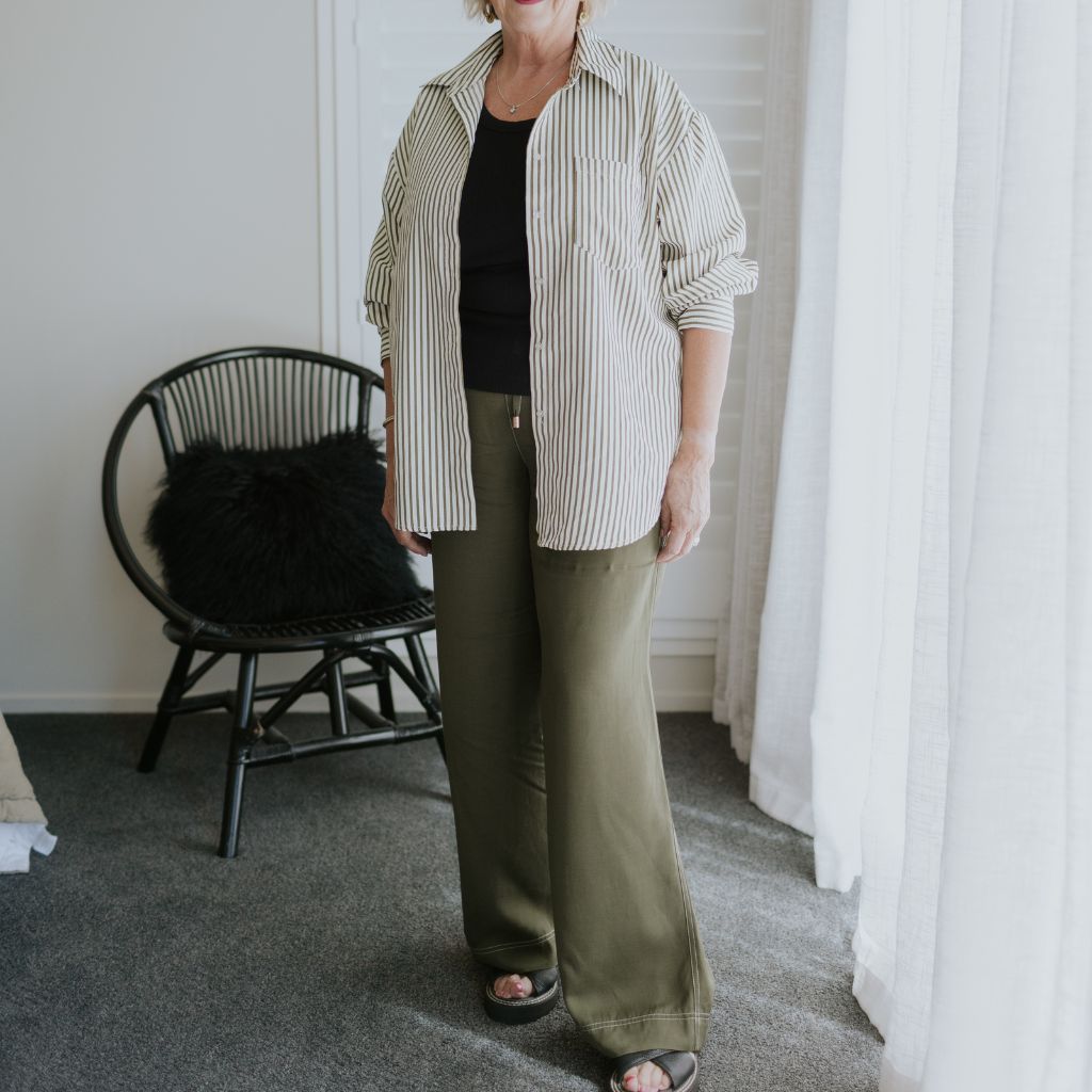 Bowie Women's Viscose Blend Pants - Bonsai Green