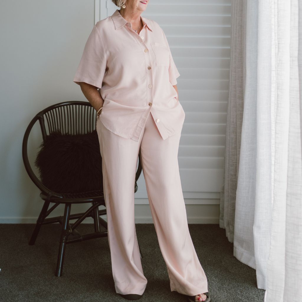 Bowie Women's Viscose Blend Pants - Dusty Rose