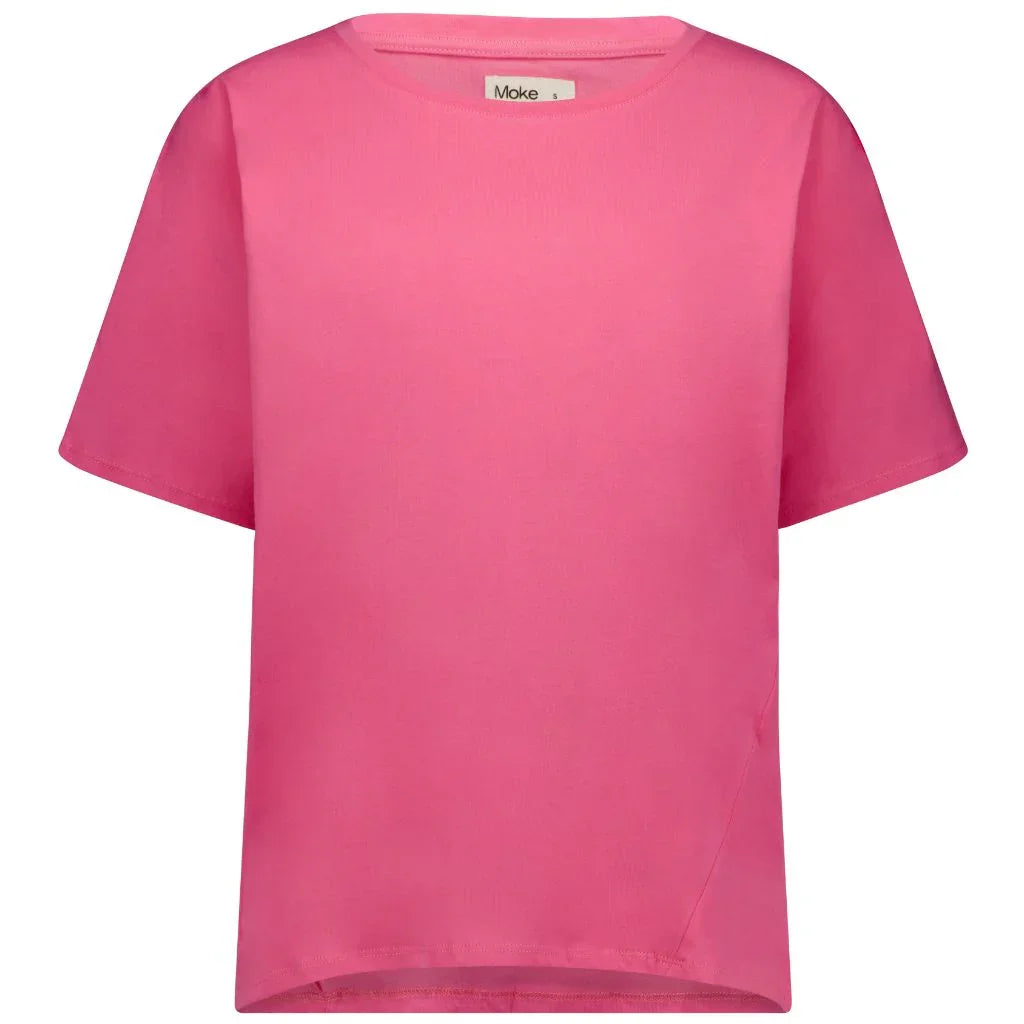 Charlotte Women's Cotton Tee Hot Pink1