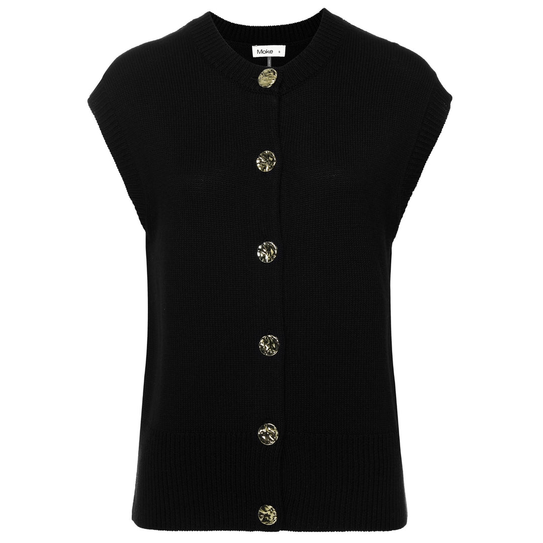 Chloe Knit Vest - Black