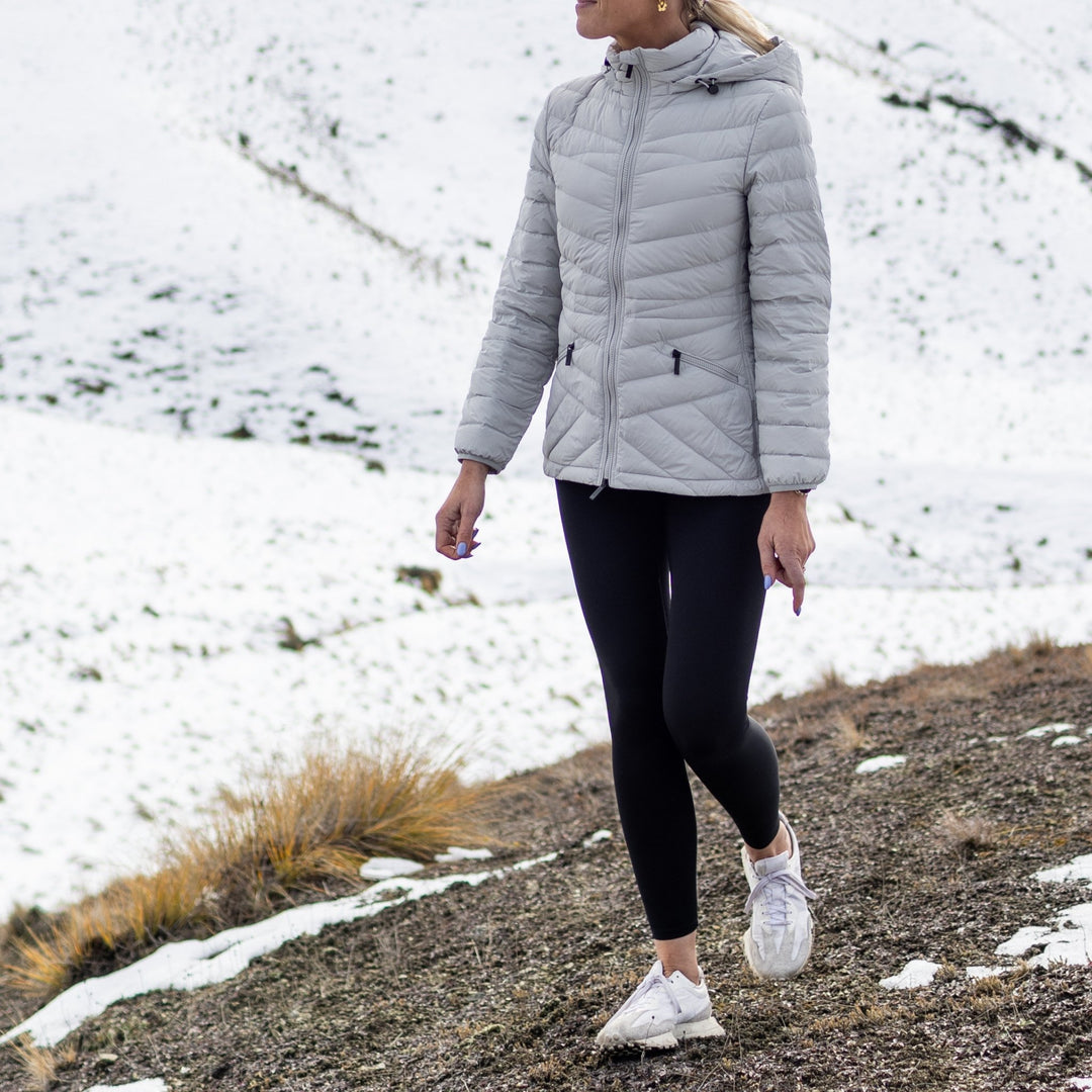 Cushla Packable Puffer Down Jacket - Silver