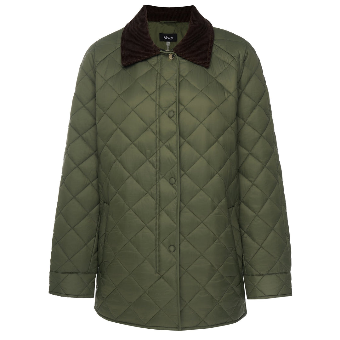 Daisy Quilted Jacket - Olive Green