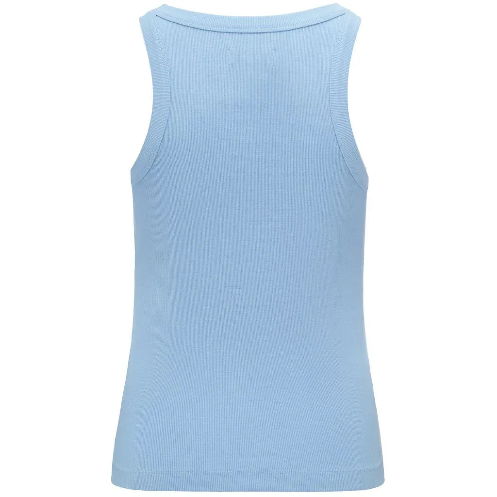 Ede Women's Cotton Rib Knit Tank | Ice Blue