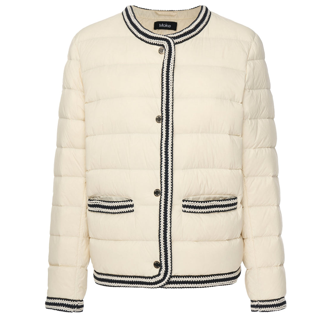Fern Puffer Down Jacket - Cream