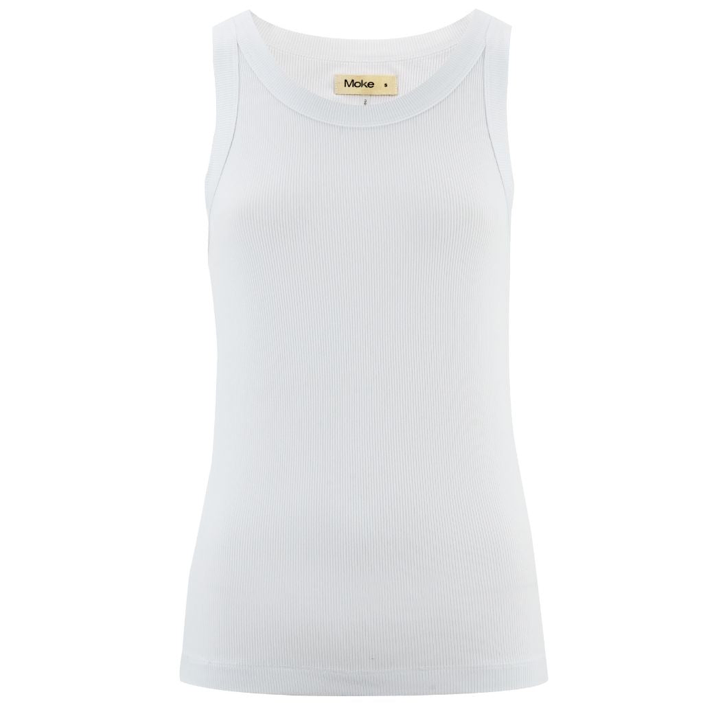 Birdie Women's Rib Knit Tank | White
