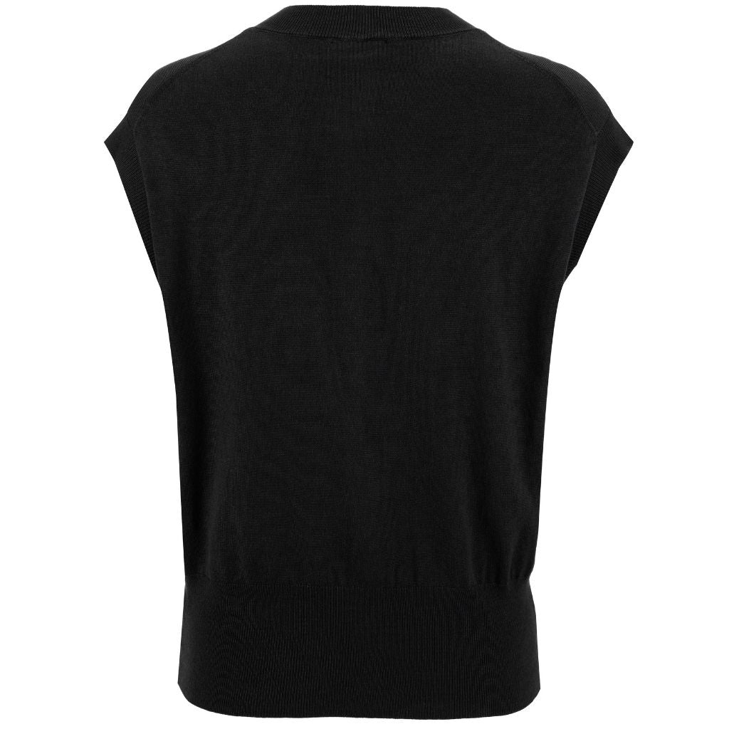 Camilla Women's Sweater Vest  |  Black