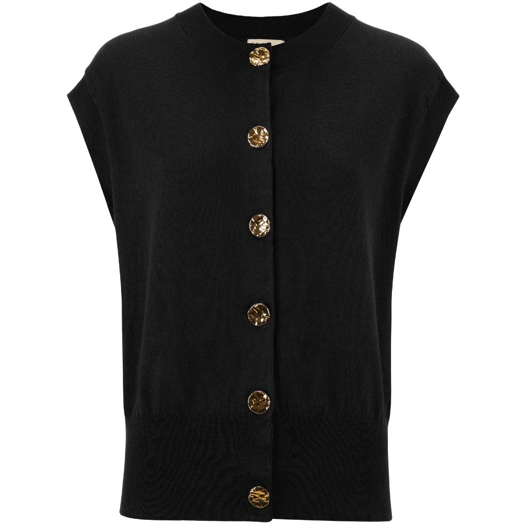 Camilla Women's Sweater Vest  |  Black