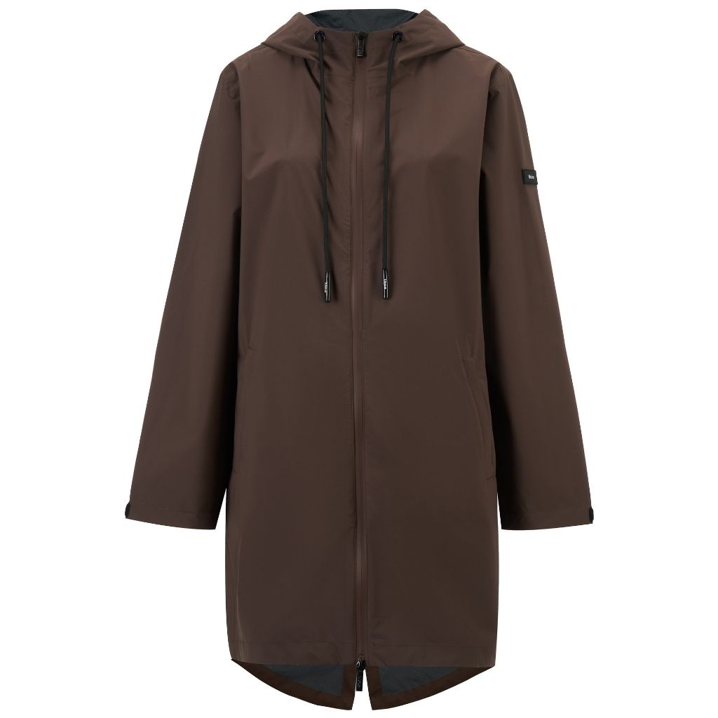 Georgie Women's Rain Coat - Chocolate