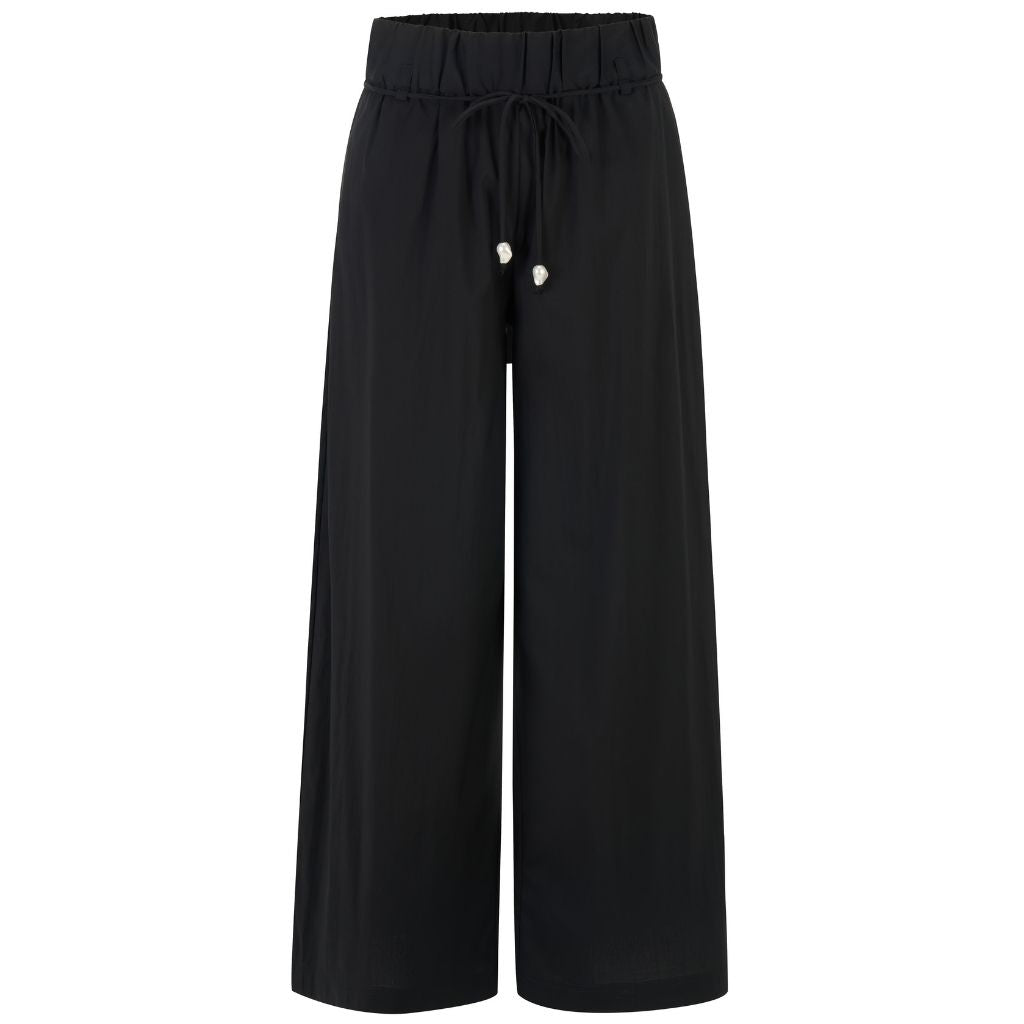 Juno Relaxed Wide Leg Women's Pant | Black