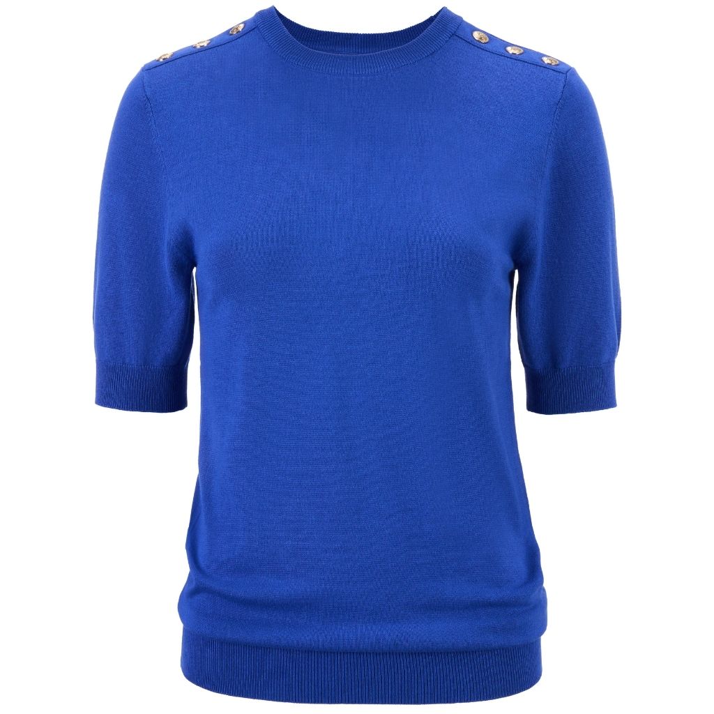 Nicola Women's Sweater Tee | Dazzling Blue