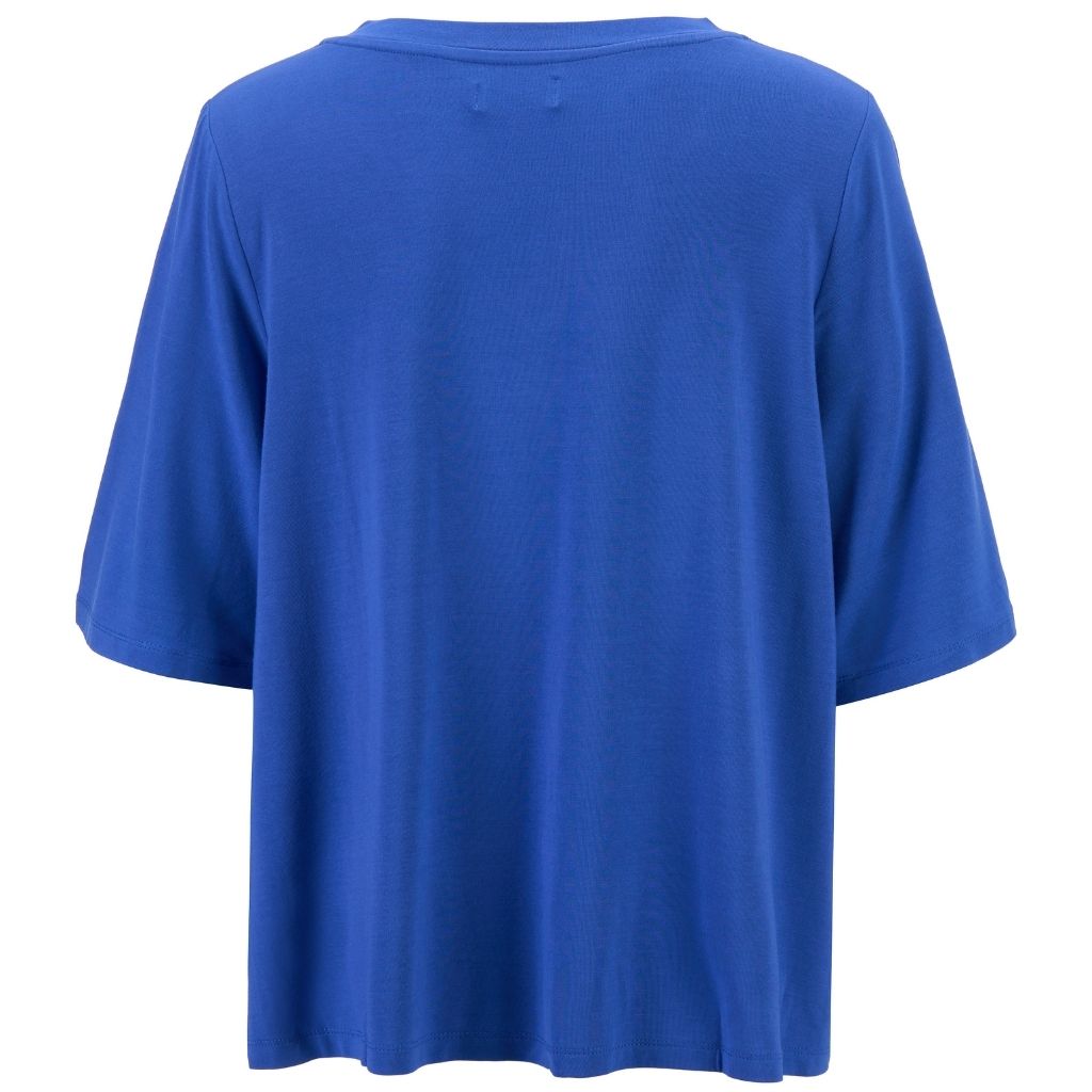 Zoe V-Neck Women's Modal Tee  |  Dazzling Blue