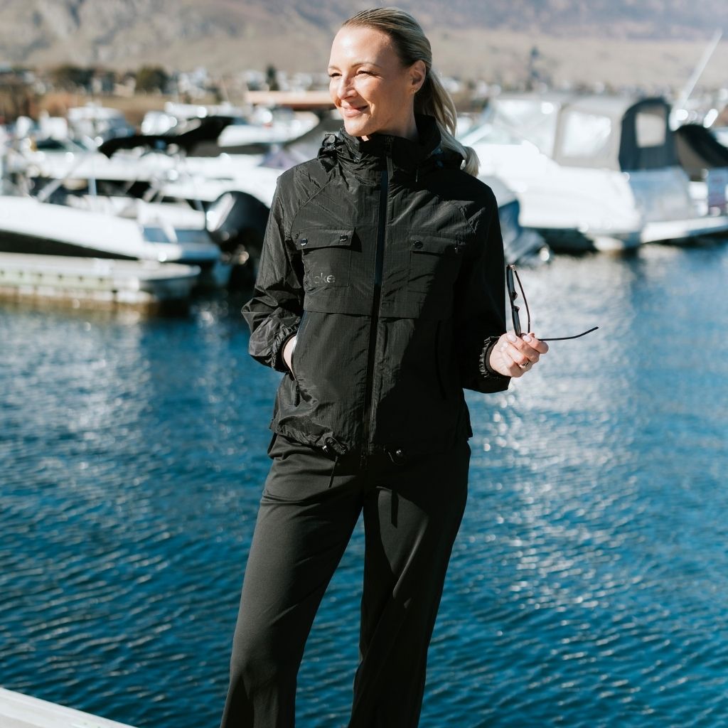 Gracie Women's Wind Breaker Jacket | Black