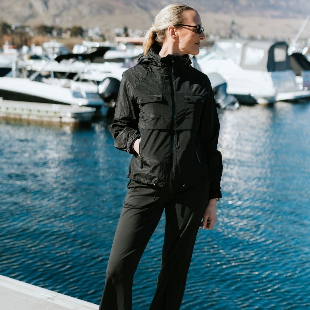Gracie Women's Wind Breaker Jacket | Black