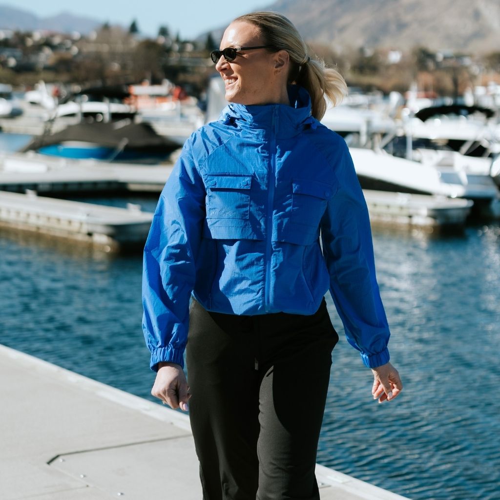 Gracie Women's Wind Breaker Jacket | Dazzling Blue
