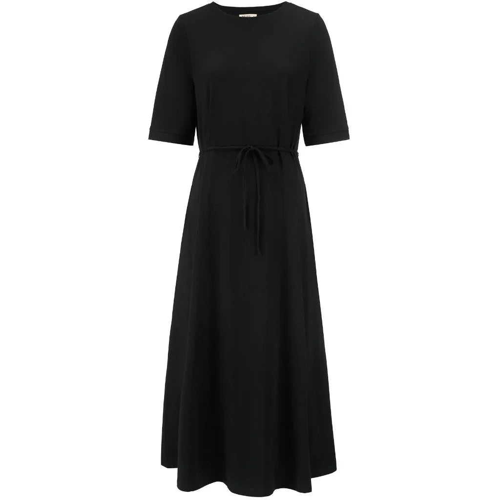 Greta Women&#39;s Cotton Tee Dress | Black