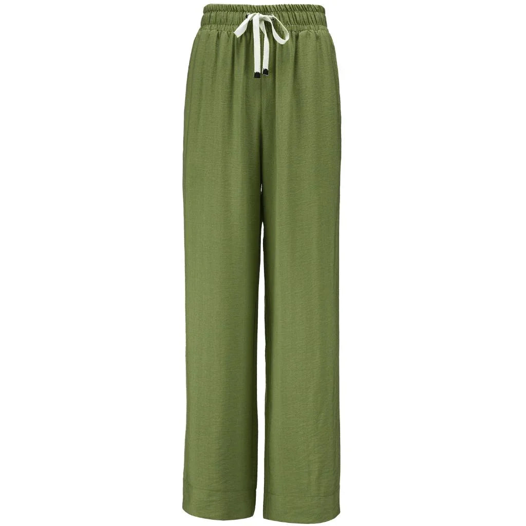 Indiana Women's Wide Leg Pants | Bonsai Green