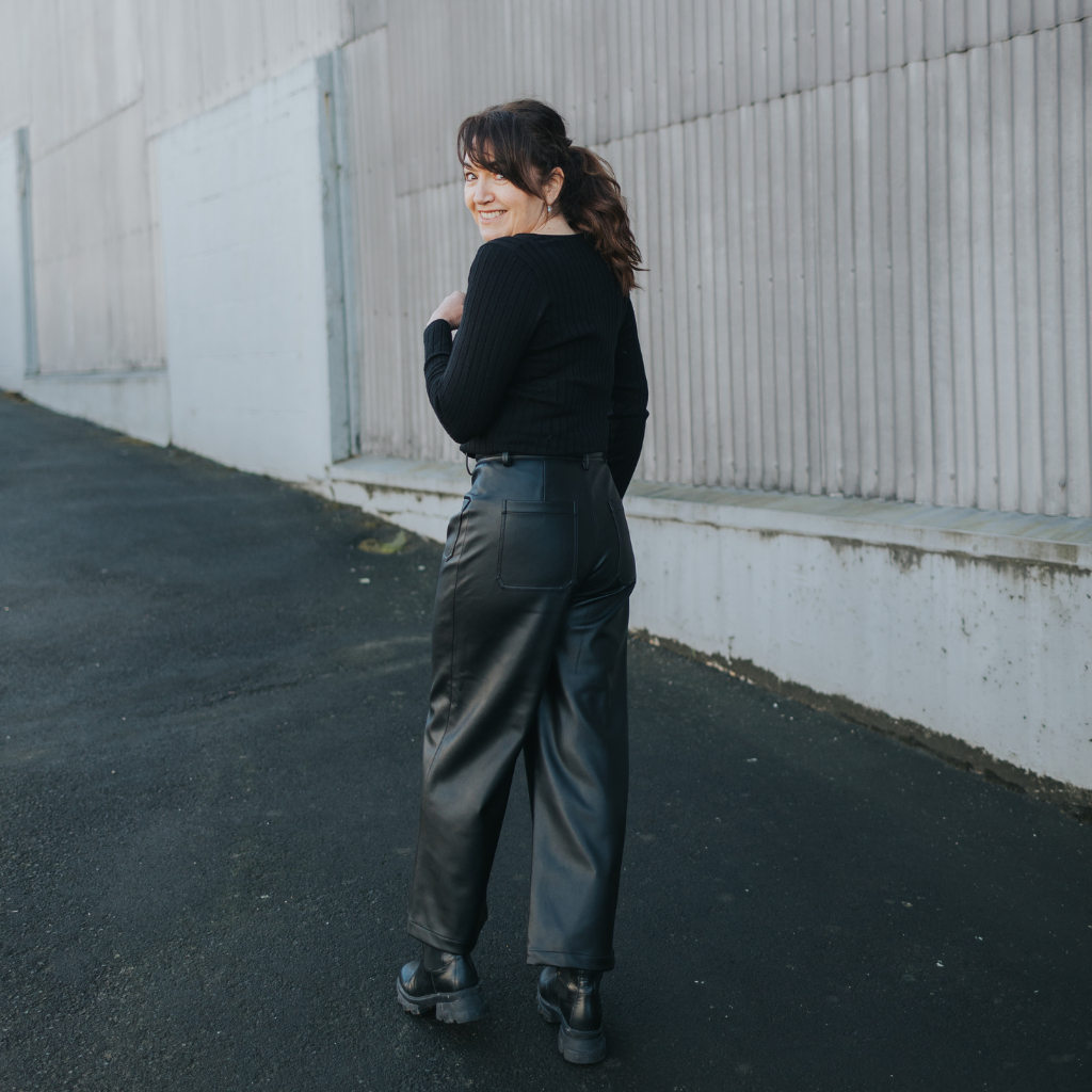June Women&#39;s Faux Leather Pants - Black