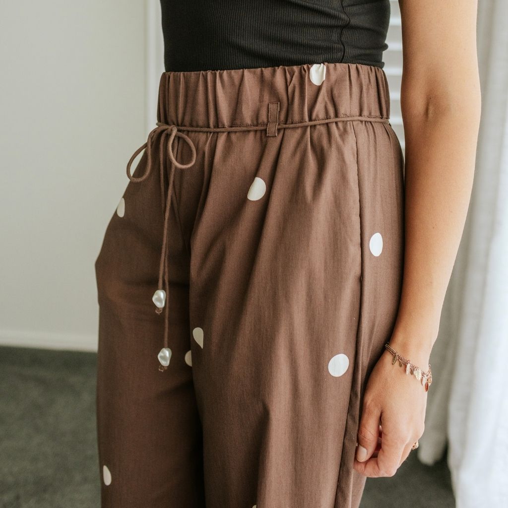 Juno Relaxed Wide Leg Women's Pant | Choc Spot