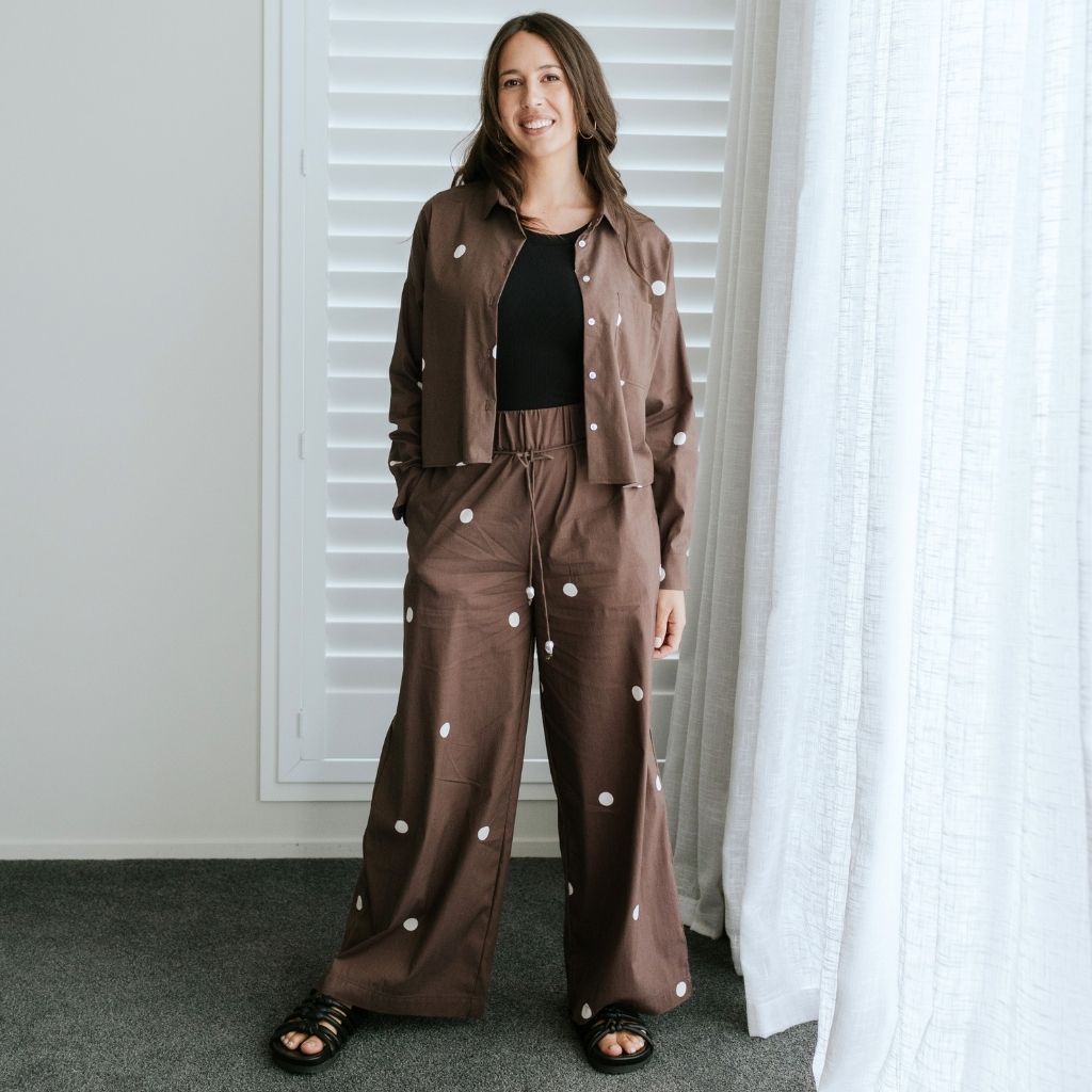 Alex Cropped Women's Shirt | Choc Spot