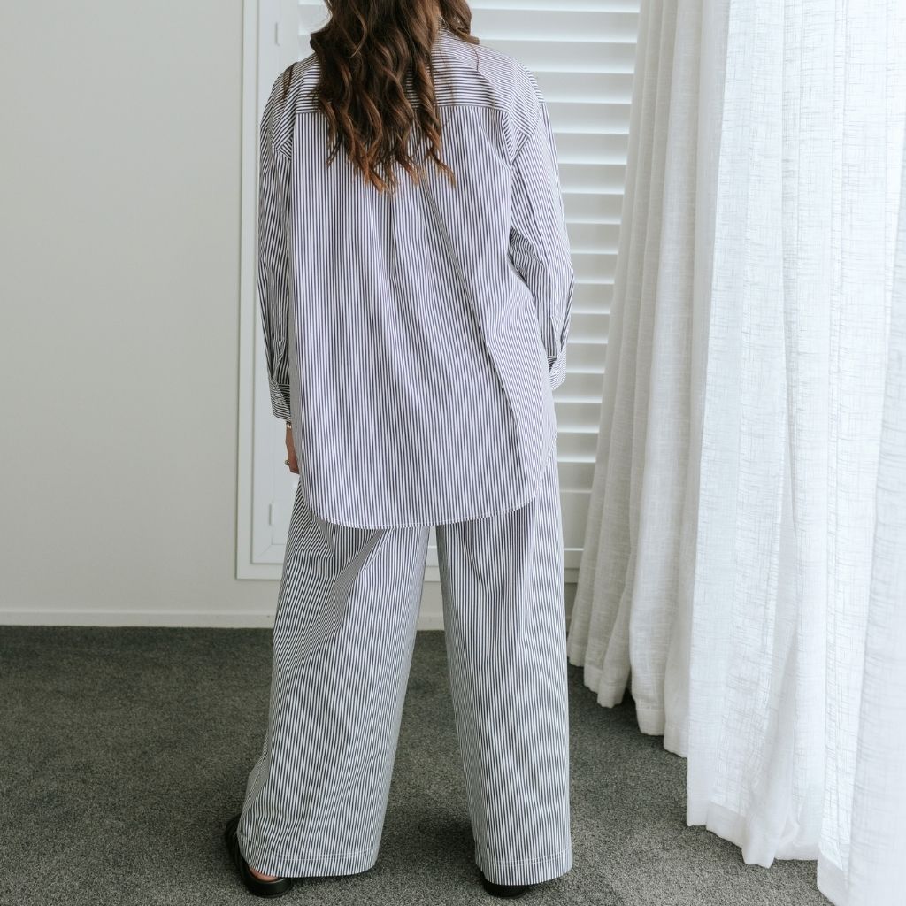 Amber Women's Oversized Shirt | Stripe